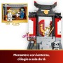 LEGO NINJAGO 71866 Display Personaggi Ninja 15° Anniversario con Porta del Monastero 8 Minifigure da Collezione e Spade