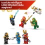 LEGO NINJAGO 71866 Display Personaggi Ninja 15° Anniversario con Porta del Monastero 8 Minifigure da Collezione e Spade