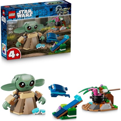 LEGO Star Wars 75443 La Casa di Grogu con Rana Sorgan Catapulta e Biscotti Blu