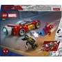 LEGO Marvel 76336 Auto di Spider-Man vs. Venomized Wolverine con Macchina 2 Minifigure e 2 Shooter a Molla