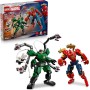 LEGO Marvel 76338 Battaglia Mech: Spider-Man vs. Doc Ock con 3 Minifigure Shooter e Corde-Ragnatela