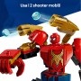 LEGO Marvel 76338 Battaglia Mech: Spider-Man vs. Doc Ock con 3 Minifigure Shooter e Corde-Ragnatela