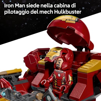 LEGO Marvel 76343 Battaglia Epica: Hulkbuster vs. The Hulk con 2 Action Figure e Minifigure di Iron Man