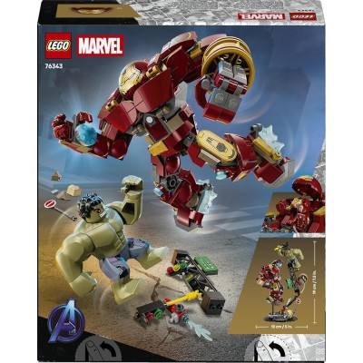 LEGO Marvel 76343 Battaglia Epica: Hulkbuster vs. The Hulk con 2 Action Figure e Minifigure di Iron Man
