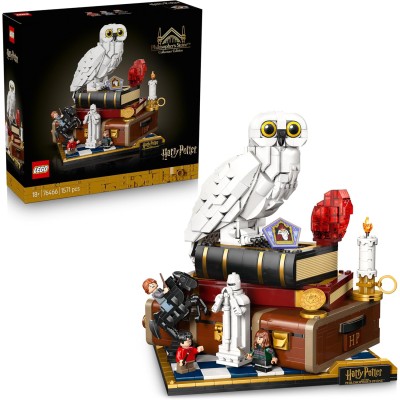 LEGO Harry Potter 76466 Pietra Filosofale Edizione del Collezionista con Scene del Film Edvige e 3 Minifigure