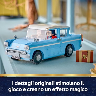 LEGO Harry Potter 76470 Ford Anglia Volante Incantata Modellino Ford Anglia con Personaggi di Harry e Ron e Figura di Edvige