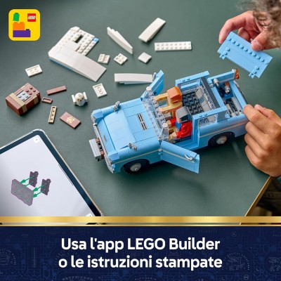 LEGO Harry Potter 76470 Ford Anglia Volante Incantata Modellino Ford Anglia con Personaggi di Harry e Ron e Figura di Edvige
