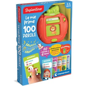 Clementoni Sapientino 16818 Le Mie Prime 100 Parole Gioco Educativo con 50 Carte e 6 Temi per Imparare Nuovi VocabolI