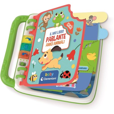 Clementoni 17550 Libro Parlante Amici Animali Educativo per Imparare Numeri Colori Forme