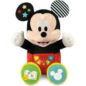 Clementoni 17734 Disney Baby Mickey Prime Storie Peluche Raccontastorie Interattivo con 4 Libricini Illustrati