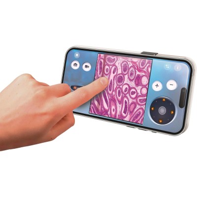 Clementoni 19387 Scienza e Gioco Microscopio smart AI Interattivo con Telecamera Wi-Fi modalità Digitale e analogica