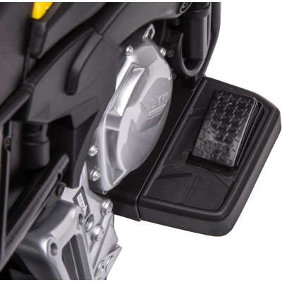 Motocicletta Elettrica per Bambini Moto BMW F 850 GS 12V con Ruote in Gomma Luci LED MP3 Suoni Rotelle Removibili Sospensioni
