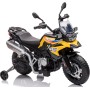 Motocicletta Elettrica per Bambini Moto BMW F 850 GS 12V con Ruote in Gomma Luci LED MP3 Suoni Rotelle Removibili Sospensioni