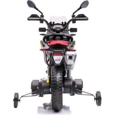 Motocicletta Elettrica per Bambini Moto BMW F 850 GS 12V con Ruote in Gomma Luci LED MP3 Suoni Rotelle Removibili Sospensioni