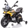 Motocicletta Elettrica per Bambini Moto BMW F 850 GS 12V con Ruote in Gomma Luci LED MP3 Suoni Rotelle Removibili Sospensioni