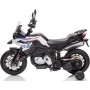 Motocicletta Elettrica per Bambini Moto BMW F 850 GS 12V con Ruote in Gomma Luci LED MP3 Suoni Rotelle Removibili Sospensioni
