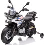 Motocicletta Elettrica per Bambini Moto BMW F 850 GS 12V con Ruote in Gomma Luci LED MP3 Suoni Rotelle Removibili Sospensioni