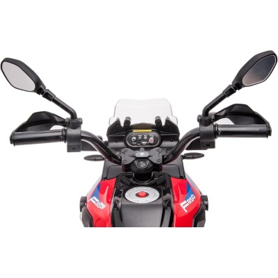 Motocicletta Elettrica per Bambini Moto BMW F 850 GS 12V con Ruote in Gomma Luci LED MP3 Suoni Rotelle Removibili Sospensioni