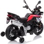 Motocicletta Elettrica per Bambini Moto BMW F 850 GS 12V con Ruote in Gomma Luci LED MP3 Suoni Rotelle Removibili Sospensioni