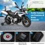 Moto Elettrica BMW F 850 GS 12V per Bambini Police Edition con Luci LED MP3 Sirena Bauletto e Rotelle