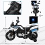Moto Elettrica BMW F 850 GS 12V per Bambini Police Edition con Luci LED MP3 Sirena Bauletto e Rotelle