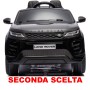 Auto Macchina Elettrica per Bambini 12V Range Rover Evoque Nero Seconda Scelta