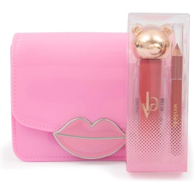 Nice VRB68001 Kiss VBag Pink  Borsa a tracolla con tinta labbra e matita per labbra