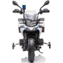 Motocicletta Elettrica per Bambini Moto BMW F 850 GS 12V Police Edition con Luci LED MP3 Sirena Bauletto e Rotelle