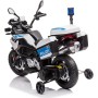 Motocicletta Elettrica per Bambini Moto BMW F 850 GS 12V Police Edition con Luci LED MP3 Sirena Bauletto e Rotelle