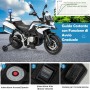 Motocicletta Elettrica per Bambini Moto BMW F 850 GS 12V Police Edition con Luci LED MP3 Sirena Bauletto e Rotelle