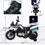 Moto Elettrica BMW F 850 GS 12V per Bambini Police Edition con Luci LED MP3 Sirena Bauletto e Rotelle