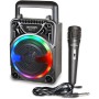 Bontempi 49 1000 Mini Speaker Wireless con Microfono Luci RGB e Funzione Radio