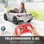 Macchina Elettrica per Bambini BMW I4 Telecomandata 12v con Fari a Led Bluetooth Cinture di Sicurezza a 3 Punti
