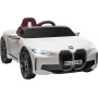 Macchina Elettrica per Bambini BMW I4 Telecomandata 12v con Fari a Led Bluetooth Cinture di Sicurezza a 3 Punti