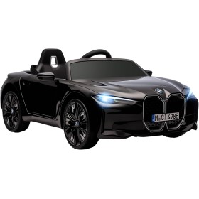 Macchina Elettrica per Bambini BMW I4 Telecomandata 12v con Fari a Led Bluetooth Cinture di Sicurezza a 3 Punti
