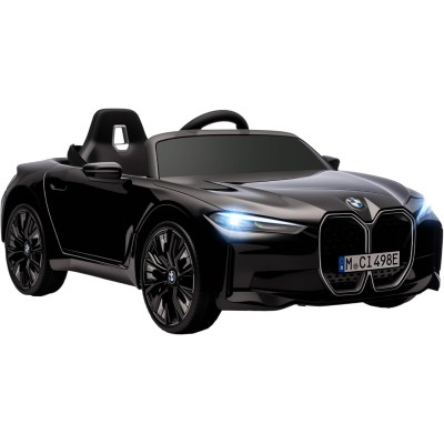 Macchina Elettrica per Bambini BMW I4 Telecomandata 12v con Fari a Led Bluetooth Cinture di Sicurezza a 3 Punti