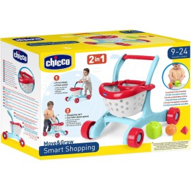Chicco 012421 Carrello Primi Passi 2in1 per Gioco di Ruolo Spesa e Forme con Sedile per Bambola