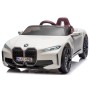 Macchina Elettrica per Bambini BMW I4 Telecomandata 12v con Fari a Led Bluetooth Cinture di Sicurezza a 3 Punti