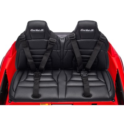 Sedile in Pelle Imbottito con 2 Cinture di Sicurezza Indipendenti a 3 Punti Porsche Taycan 24V + Tappetino