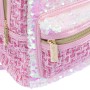 Nice 19146 Girabrilla Tweed Backpack Zainetto in Tessuto con Chiusura Zip e Paillettes Reversibili