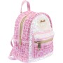 Nice 19146 Girabrilla Tweed Backpack Zainetto in Tessuto con Chiusura Zip e Paillettes Reversibili