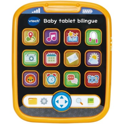 VTech 578549 Baby Tablet Bilingue Educativo con 12 Tasti Luminosi Applicazioni e Frecce Direzionali