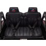 Sedile in Pelle Imbottito per Honda Talon Maxi Buggy XXL 24V con 2 Cinture di Sicurezza Indipendenti a 3 Punti + Tappetino