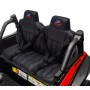 Sedile in Pelle Imbottito per Honda Talon Maxi Buggy XXL 24V con 2 Cinture di Sicurezza Indipendenti a 3 Punti + Tappetino