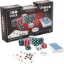 Goliath 933405 Cassetta da PokerCassetta in alluminio con carte da gioco 300 fiches e 5 dadi