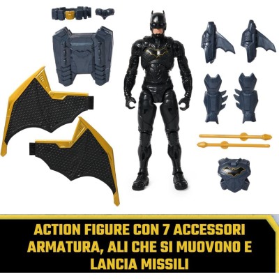 SpinMaster 6070532 DC Comics Batman Adventures Night Sky Alto 30cm con 17 Punti di Articoclazione e 7 Acessori