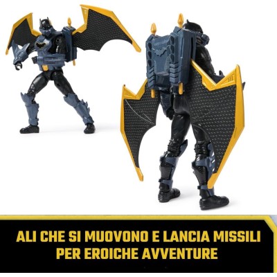 SpinMaster 6070532 DC Comics Batman Adventures Night Sky Alto 30cm con 17 Punti di Articoclazione e 7 Acessori