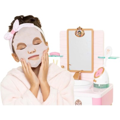 Jakks Pacific 233384 Disney Princess Style Collection Deluxe Day Spa con vaporizzatore Skincare Essentials oltre 20 pezzi