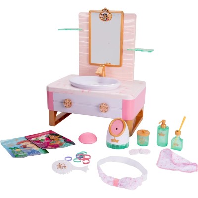 Jakks Pacific 233384 Disney Princess Style Collection Deluxe Day Spa con vaporizzatore Skincare Essentials oltre 20 pezzi