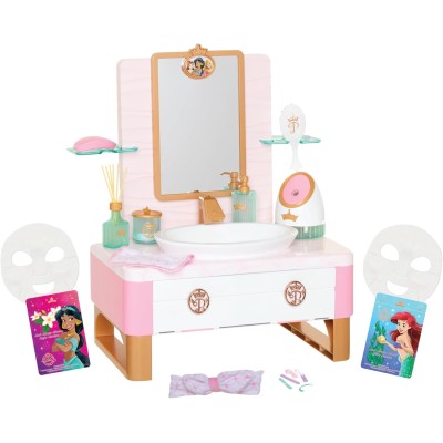 Jakks Pacific 233384 Disney Princess Style Collection Deluxe Day Spa con vaporizzatore Skincare Essentials oltre 20 pezzi
